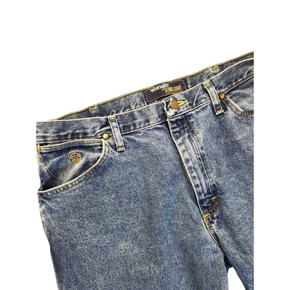 Wrangler x George Straight Men's straight Leg Denim Jeans size 36x29* measured - Picture 2 of 9